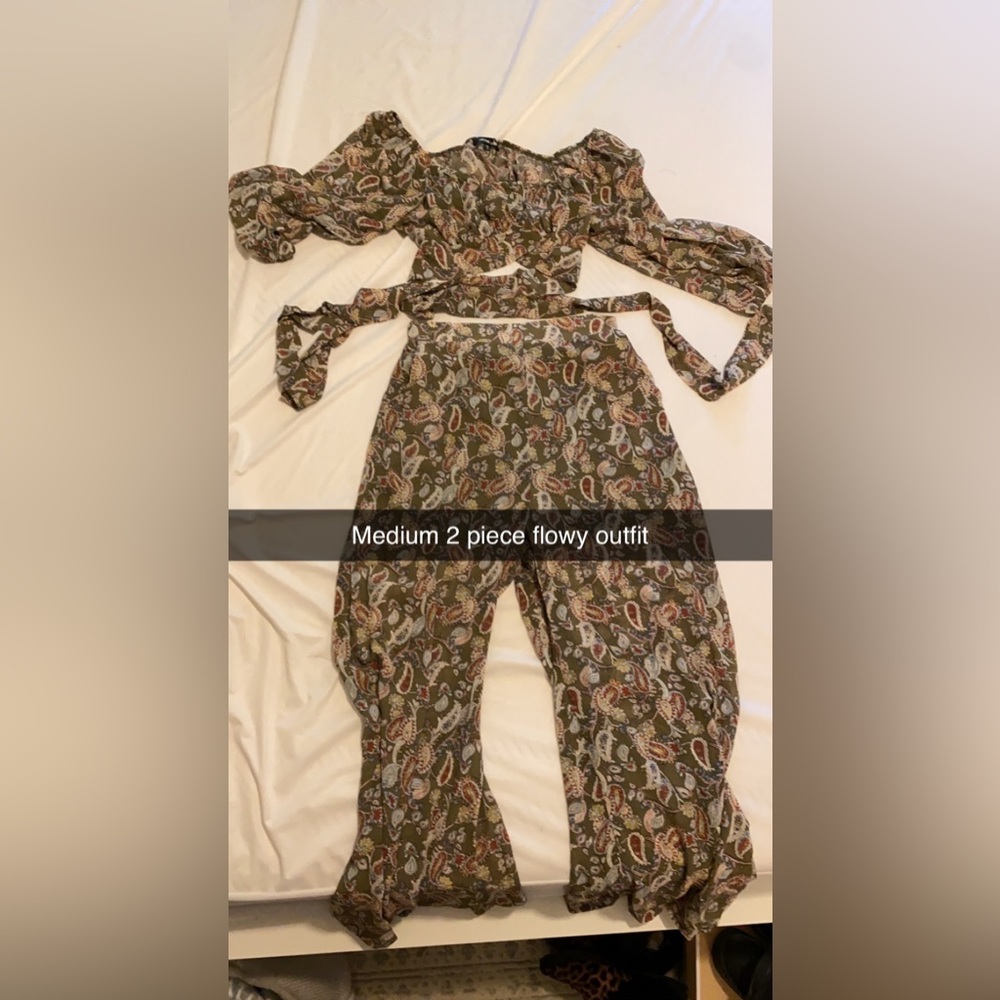 Two piece jump suit